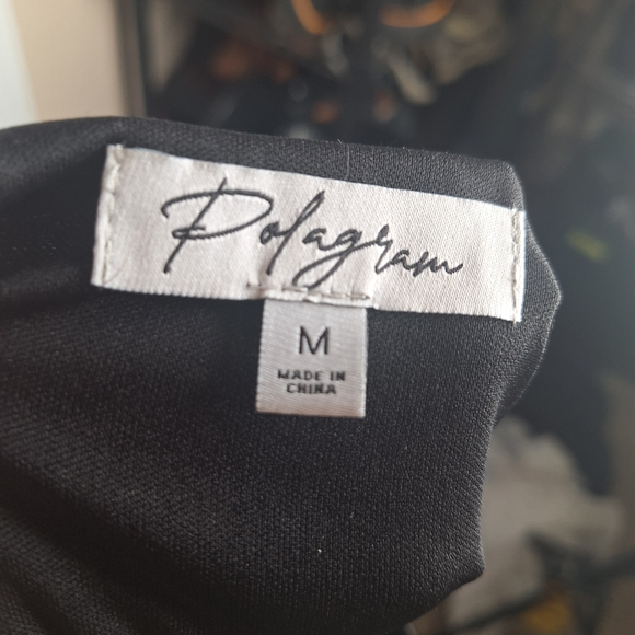 Polagram Maternity Black Floral Midi Dress Size Medium - Picture 8 of 9